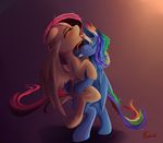  2016 anal anal_penetration anus blue_eyes cum cum_in_ass cum_inside cutie_mark dickgirl dickgirl/female equine eyebrows eyelashes feathered_wings feathers female feral fluttershy_(mlp) friendship_is_magic fur hair intersex intersex/female mammal miokomata my_little_pony pegasus penetration penis pink_hair pussy pussy_juice rainbow_dash_(mlp) red_eyes signature wings yellow_feathers yellow_fur 
