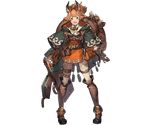  abacus animal_ears bag belt boots bow cape dress erune full_body gloves granblue_fantasy karteira long_hair looking_at_viewer minaba_hideo official_art open_mouth orange_eyes orange_hair ponytail short_dress smile solo standing thighhighs transparent_background white_legwear zettai_ryouiki 