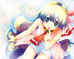  armlet bracelet cloud_hair dress duplicate flower hair_flower hair_ornament jewelry long_hair luna_lia multicolored_hair nia_teppelin pink_skirt skirt sleeveless solo tengen_toppa_gurren_lagann wallpaper 