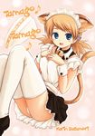  animal_ears cat_ears maid ryp sasamori_karin solo thighhighs to_heart_2 