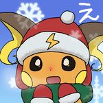  2016 clothing digital_media_(artwork) enon feral hat nintendo pok&eacute;mon raichu scarf tagme video_games 