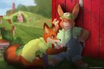  anthro canine disney duo fox lagomorph male male/male mammal nick_wilde oral penis rabbit stu_hopps ursofofinho zootopia 