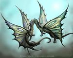  anne_stokes claws dragon horn nuzzling tagme wings 