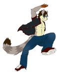  alpha_channel anthro clothed clothing fur hair male mammal marsupial mynerva opossum simple_background smile solo transparent_background 