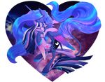 blue_feathers blue_fur blue_hair cutie_mark duo equine eyelashes eyes_closed feathered_wings featherred_wings feathers feral friendship_is_magic fur gradient_feathers hair hooves horn hug jazzybrony long_hair mammal my_little_pony nude princess_luna_(mlp) purpel_fur purple_feathers purple_hair twilight_sparkle_(mlp) winged_unicorn wings 