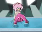  amy_rose anthro areola big_breasts breasts camel_toe erect_nipples female hedgehog mammal nipples sandunky solo sonic_(series) water wet_clothes 