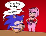  amy_rose anthro areola big_breasts breasts dildo duo erect_nipples female hedgehog imminent_sex male mammal nipples sandunky sex_toy sonic_(series) sonic_the_hedgehog strapon 