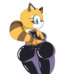  anthro big_butt butt clothing female mammal marine_the_raccoon raccoon sandunky solo sonic_(series) tight_clothing 