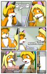  anthro blonde_hair blush brother canine clothing comic door female fox hair incest kitsune_youkai male mammal regret sibling sister text 