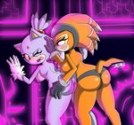  anthro areola big_breasts big_butt blaze_the_cat breasts butt cat dildo duo echidna erect_nipples feline female female/female mammal monotreme nipples nude penetration pussy sandunky sex sex_toy shade_the_echidna sonic_(series) strapon vaginal vaginal_penetration 