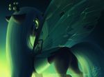  2016 changeling friendship_is_magic green_eyes green_theme hair hole_(disambiguation) joellethenose long_hair my_little_pony queen_chrysalis_(mlp) wings 