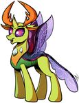  changeling friendship_is_magic gray--day hi_res male my_little_pony purple_eyes solo thorax_(mlp) wings 