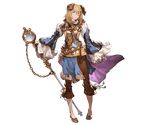  animal_ears bangs blonde_hair blue_eyes brown_footwear brown_pants ceylan dog_ears erune full_body granblue_fantasy hair_between_eyes holding long_sleeves magnifying_glass male_focus minaba_hideo monocle official_art pants shoes solo transparent_background wide_sleeves 