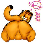  anus backsack balls butt domestic_cat feet felid feline felis garfield garfield_(series) invalid_tag male mammal presenting presenting_hindquarters solo tentontail 