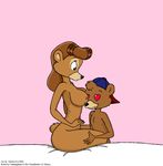  &lt;3 &lt;3_eyes age_difference antira bear big_breasts breasts disney female kit_cloudkicker male male/female mammal mature_female rebecca_cunningham side_boob surprise talespin young 