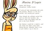 2016 alpha_channel anthro buckteeth clothed clothing disney english_text eyewear fan_character female glasses inkyfrog lagomorph mammal maxine_d&#039;lapin rabbit simple_background solo teeth text transparent_background zootopia 