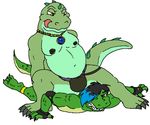  ankle_ring bigs_the_gator bulge chain clothing gloves jockstrap owlietomes randal_alligator reptile_wrestling_federation rwf slightly_chubby thecooler underwear 