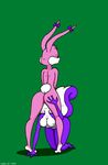  antira babs_bunny big_breasts breasts butt butt_grab cunnilingus female female/female fifi_la_fume hand_on_butt kneeling lagomorph mammal moan open_mouth oral rabbit sex skunk tiny_toon_adventures vaginal warner_brothers 