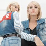  1girl android_18 blonde_hair cosplay dragonball_z photo red_ribbon_army 