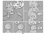  2016 anon anthro bed bed_sheet bedding blanket blush claws comic covering covering_self dialogue duo english_text eyelashes female honesty horn hotel human inside interspecies male mammal monochrome nervous nidoqueen night nintendo nude pillow pok&eacute;mon scalie shoutingisfun sitting slightly_chubby standing text the_truth tsundere video_games worried 