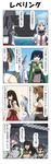  &gt;_&lt; 6+girls @_@ akagi_(kantai_collection) akebono_(kantai_collection) bauxite black_hair blue_hair blue_sky breasts brown_eyes brown_hair closed_eyes collar comic commentary detached_sleeves dress drum_(container) fingerless_gloves fusou_(kantai_collection) gloves hair_ornament hair_ribbon hands_on_hips hands_up hatsuyuki_(kantai_collection) headgear highres hime_cut japanese_clothes kantai_collection kimono large_breasts long_hair long_sleeves midriff miyuki_(kantai_collection) multiple_girls muneate murakumo_(kantai_collection) mutsu_(kantai_collection) necktie nontraditional_miko open_mouth purple_eyes purple_hair rain rappa_(rappaya) red_eyes red_skirt ribbon rigging sailor_dress school_uniform serafuku short_hair short_sleeves side_ponytail sidelocks skirt sky sleeveless smile souryuu_(kantai_collection) storm translated twintails waves wide_sleeves wind yamashiro_(kantai_collection) 