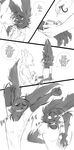  2016 anthro black_and_white canine clothed clothing comic dialogue disney english_text fox handcuffs inter_schminter lagomorph male mammal max_midnight monochrome nick_wilde police_uniform rabbit shackles spintherella text uniform zootopia 