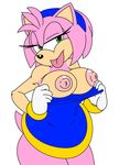  2015 amy_rose anthro areola big_breasts breasts erect_nipples female hedgehog looking_at_viewer mammal nipples pink_body smile solo sonic_(series) squidapple tongue 