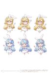  animal_ears bunny_ears chibi dress megane new_game! tagme tokunou_shoutarou 