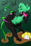  2019 anthro big_butt butt clothed clothing deltarune digital_media_(artwork) eyewear fur glasses greey hat hi_res nude plant ralsei smile solo thick_thighs video_games 