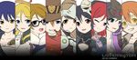  aqua_eyes armor ayase_eli black_hair blonde_hair blue_eyes blue_hair breasts brown_eyes brown_hair cigar cleavage column_lineup cosplay cowboy_hat d.va_(overwatch) d.va_(overwatch)_(cosplay) facial_mark genji_(overwatch) genji_(overwatch)_(cosplay) glasses goggles grin hanzo_(overwatch) hanzo_(overwatch)_(cosplay) hat headgear hoshizora_rin kelinch1 koizumi_hanayo kousaka_honoka looking_at_viewer love_live! love_live!_school_idol_project mask mask_on_head mccree_(overwatch) mccree_(overwatch)_(cosplay) medium_breasts mei_(overwatch) mei_(overwatch)_(cosplay) mercy_(overwatch) mercy_(overwatch)_(cosplay) minami_kotori multiple_girls nishikino_maki one_eye_closed open_mouth orange_hair overwatch parody purple_eyes reaper_(overwatch) reaper_(overwatch)_(cosplay) red_eyes red_hair sarashi smile sonoda_umi tattoo toujou_nozomi tracer_(overwatch) tracer_(overwatch)_(cosplay) widowmaker_(overwatch) widowmaker_(overwatch)_(cosplay) yazawa_nico 