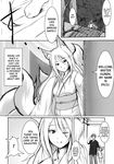  ! animal_humanoid badhand black_and_white blush canine clothing comic english_text female fox fox_humanoid human humanoid loli male mammal mature_female monochrome mother multi_tail one_eye_closed parent text wink young 