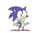  2015 animated clothing derp_eyes footwear gloves golfinho grease green_eyes male navel shoes sonic_(series) sonic_the_hedgehog sweat teeth 