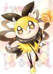  gen_7_pokemon heart honey insect_wings no_humans pokemon pokemon_(creature) ribombee solo sparkle star tongue tongue_out wings 