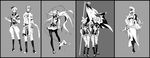  gray hatsune_miku kagamine_len kagamine_rin kaito koi_wa_sensou_(vocaloid) megurine_luka meiko miwa_shirow monochrome vocaloid widescreen 