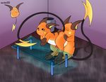  anal clock glass_table male male/male nintendo oral penis pok&eacute;mon raichu raised_tail rimming sex video_games warden006 