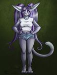  anthro clothed clothing cybercat feline female fur hair long_hair looking_at_viewer mammal open_mouth smile solo standing 