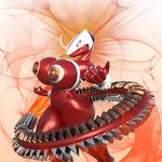  3d_(artwork) android anthro armpits cyber_dragon digital_media_(artwork) dragon female fire heat_sinks idsaybucketsofart latex_skin machine red_skin reptile robot salamander-14 scalie solo 