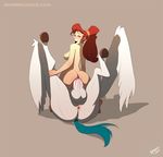  anus balls bestiality big_penis butt disney equine female feral hair hercules_(series) hooves horse huge_penis human mammal megara pegasus penis red_hair sex sinner! white_skin wings 