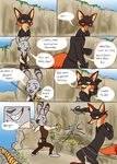  2016 anthro canine comic disney fox jack_savage lagomorph male mammal nick_wilde quirky-middle-child rabbit zootopia 