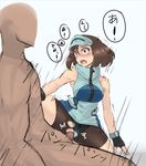  1girl ace_trainer_(pokemon) brown_hair comic hetero ishibori_eregomos npc_trainer pokemon pokemon_(game) pokemon_sm sex solo_focus translation_request vaginal 