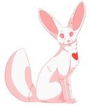  &lt;3 2016 alpha_channel ambiguous_gender apex_(artist) big_ears big_tail canine fennec feral fluffy fluffy_tail fox fur looking_at_viewer mammal simple_background spiral_eyes stitches tongue tongue_out transparent_background white_fur 
