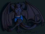  anthro clothed clothing cybercat dragon fur furred_dragon looking_at_viewer lying male muscular on_back smile solo wings 