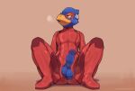  absurd_res anthro avian balls beak bird blue_body bodily_fluids breath clothed clothing erection falco_lombardi feathers genital_fluids genitals hi_res kyomiqc latex latex_clothing latex_skinsuit male metroid musk nintendo penis precum sitting skinsuit solo spread_legs spreading star_fox sweat sweatdrop tail tail_feathers tight_clothing zero_suit 
