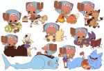  +_+ 1boy ^_^ animal_focus antlers ascot blue_ascot book brook_(one_piece) cat closed_eyes cross dog english_commentary franky_(one_piece) hat highres horns jinbe_(one_piece) looking_at_another meatkuuu monkey_d._luffy nami_(one_piece) nico_robin one_piece orange_shirt petals pink_petals profile reading red_tank_top reindeer_antlers roronoa_zoro sanji_(one_piece) shirt shorts sitting skeleton smile straw_hat sunglasses tank_top tony_tony_chopper usopp white_tank_top yellow_shorts 