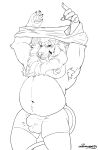  2024 absurd_res anthro armpit_hair balls barazoku belly biceps big_balls big_belly big_muscles biped body_hair bottomwear boxers_(clothing) boxers_only bulge bull_ring bulls_ring chest_hair claws clothed clothing clothing_lift dadbod digital_media_(artwork) domestic_cat facial_piercing felid feline felis fingers flaccid front_view fur genitals greyscale grin grinning_at_viewer hair happy_trail hi_res huge_belly huge_muscles humanoid_genitalia humanoid_penis line_art lion lion_mane looking_at_viewer male mammal mane monochrome musclegut muscular muscular_anthro muscular_male navel neck_tuft nipples nose_piercing nose_ring nude overweight overweight_male pantherine partially_clothed pawpads pecs penis piercing pubes pupils raised_hand ring_piercing sable_tooth septum septum_piercing septum_ring shirt shirt_lift simple_background smile smiling_at_viewer snaggle_tooth snow.hound solo standing suggestive suggestive_pose tail teeth topless topwear tuft underwear underwear_only white_background white_pupils 