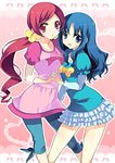  :d :o bad_id bad_pixiv_id blue_eyes blue_hair blush dress hanasaki_tsubomi heartcatch_precure! holding_hands kurumi_erika long_hair multiple_girls open_mouth pink_eyes pink_hair precure puffy_short_sleeves puffy_sleeves short_sleeves smile twintails yukiwo 