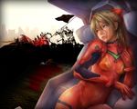  bad_end blood bodysuit derivative_work eva_01 injury iwo_jima mass_production_eva mecha miche neon_genesis_evangelion orange_hair parody realistic sad souryuu_asuka_langley tears third-party_edit wallpaper world_war_ii 