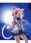  animal_ears blush blushing cat_ears cat_tail catgirl long_hair nekomimi tail to_heart_2 