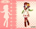  blush blushing capcom megaman misora pantyhose rockman short_hair skirt wallpaper 