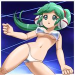  awa charu_(saru_getchu) green_eyes green_hair saru_getchu 